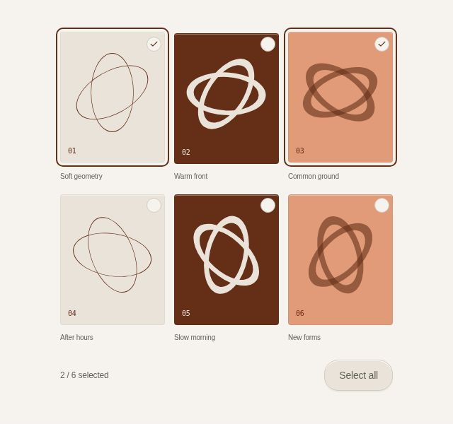 Select prints individually or together, then clear the selection.