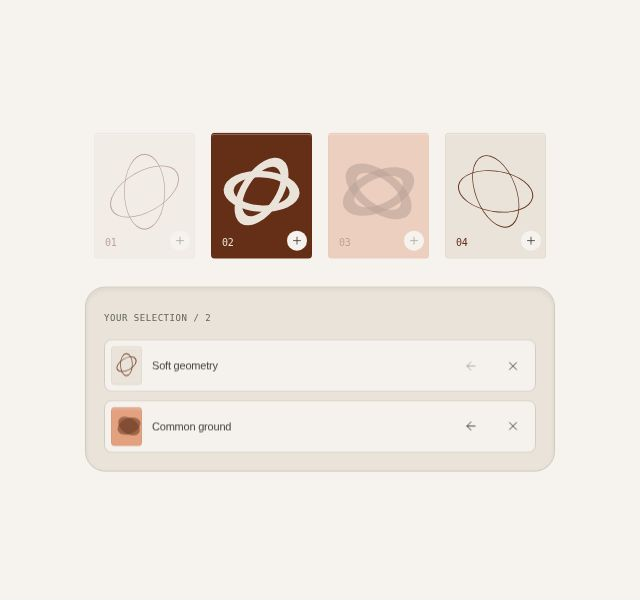 Add objects to a tray, reorder them, remove them, and undo a removal.